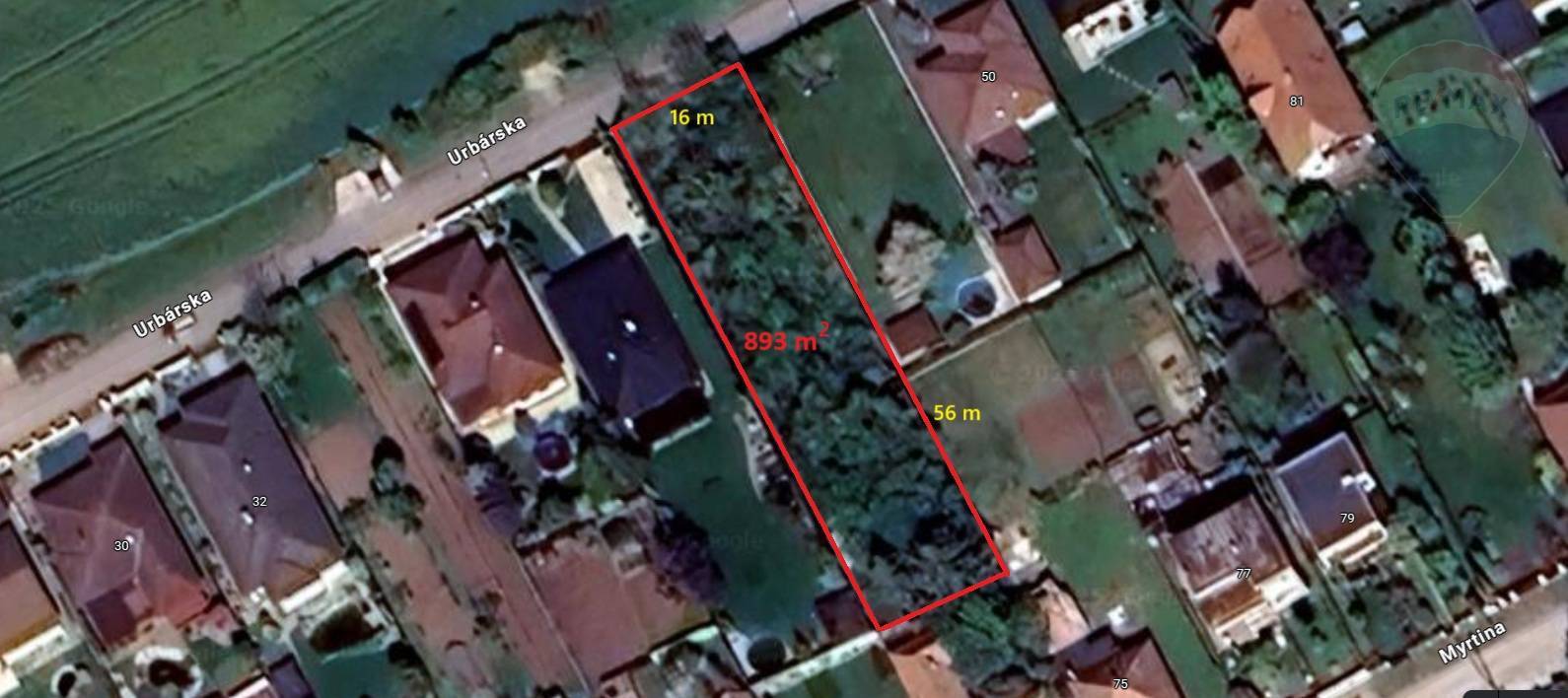 Pozemok 893 m², Ivanka pri Nitre – Urbárska ul.