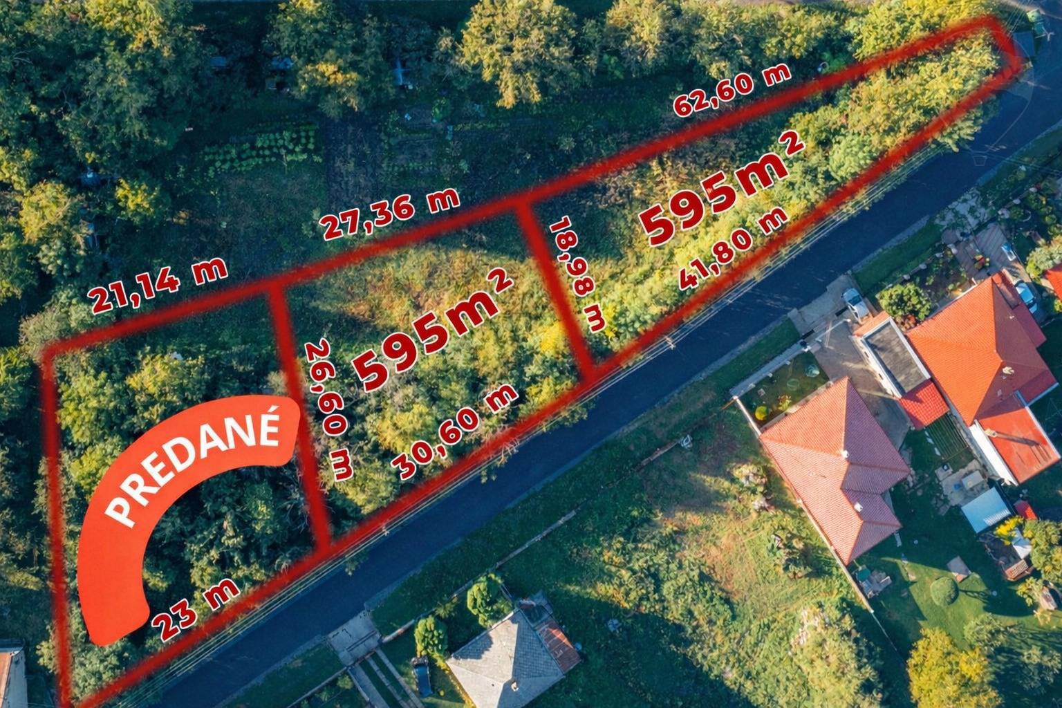 REZERVOVANÉ! Predaj pozemku 595 m2 Beladice