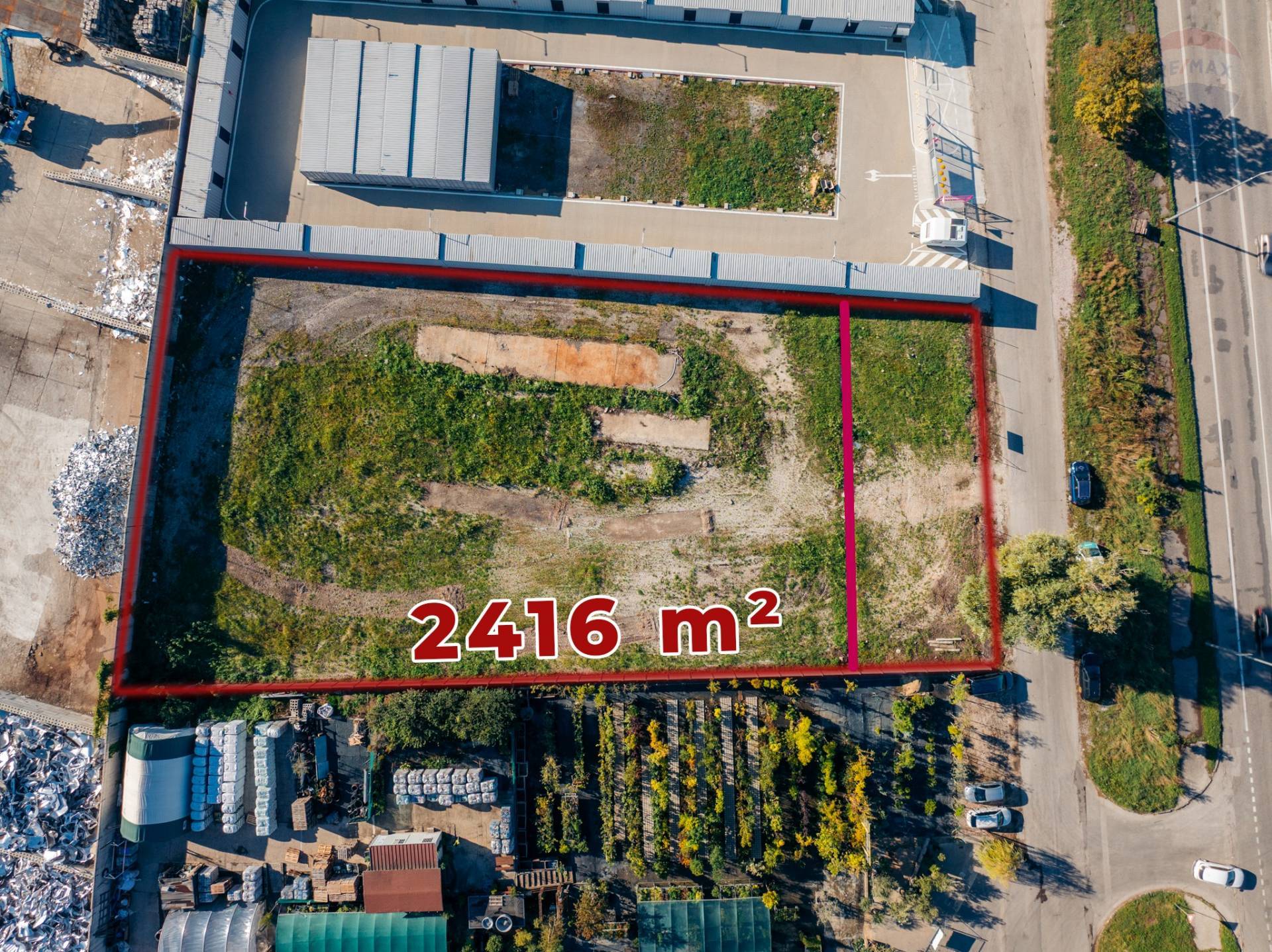Prenájom pozemok 2818 m2, Nitra – 100 m od napojenia na R1