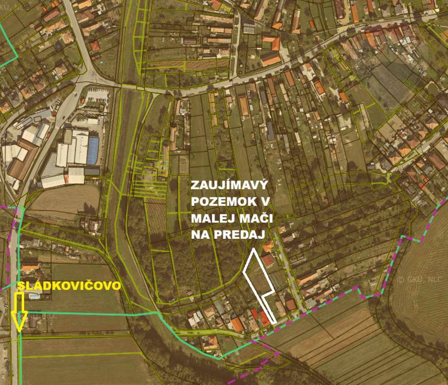 Predaj pozemku Malá Mača 982 m2 Excluzivne