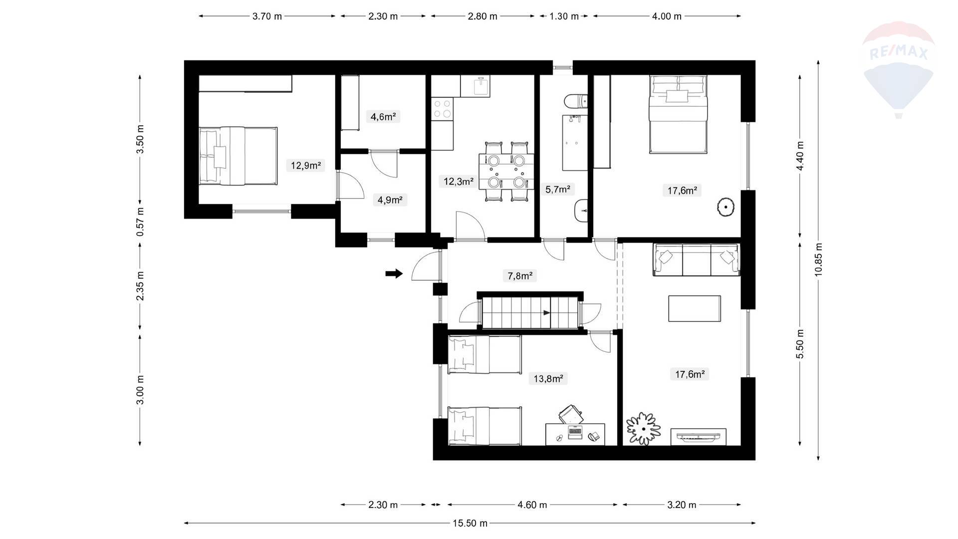Predaj domu 132 m2, Poráč  -