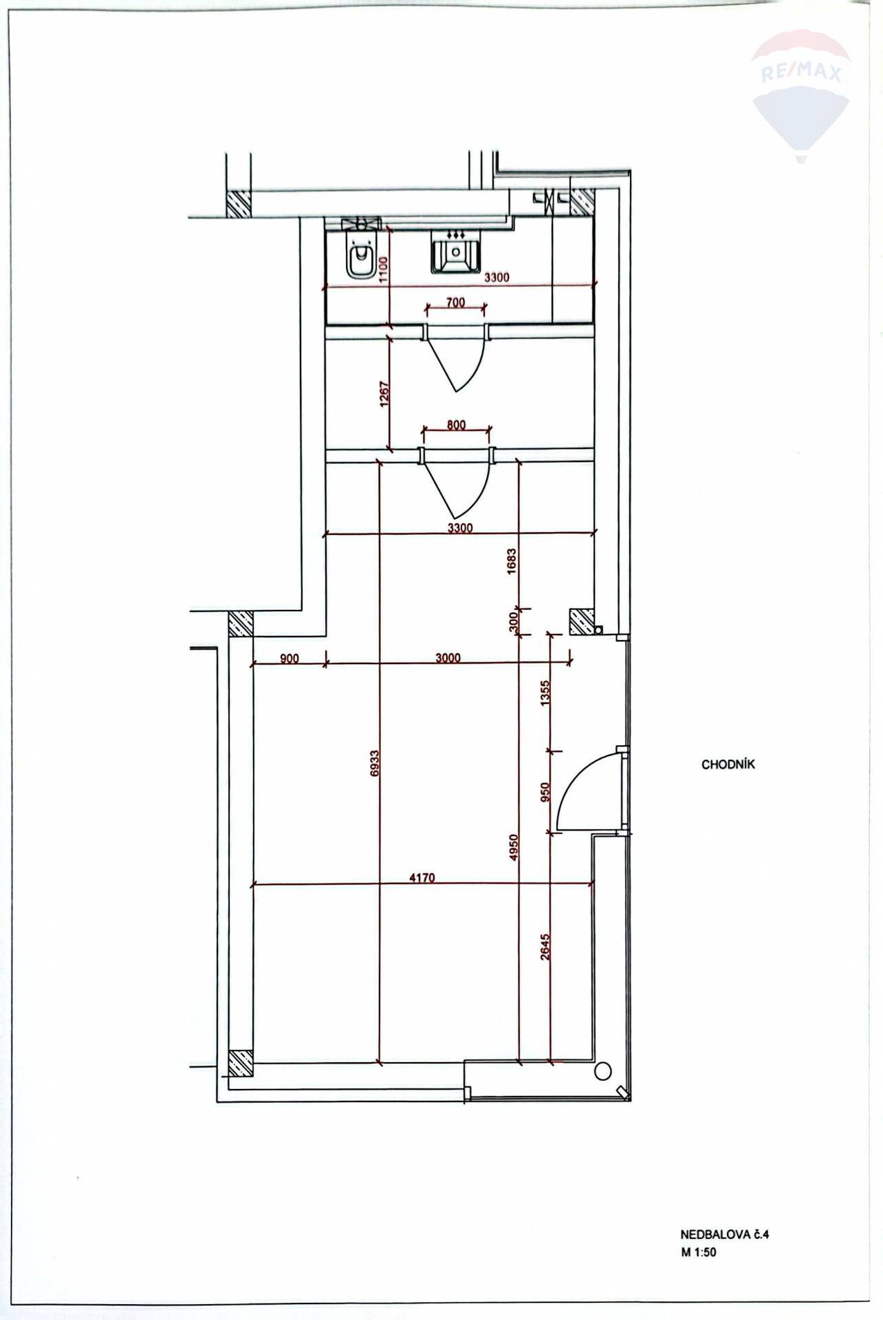Prenájom komerčného priestoru 40 m2, Nitra  -