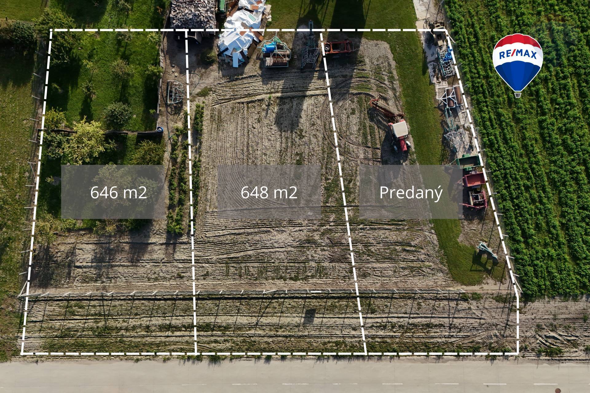 Na predaj pozemky o výmere 646 m2 a 648 m2, všetky inžinierske siete, Veľký Meder