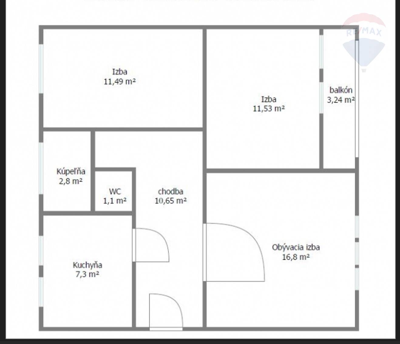 Predaj bytu (3 izbový) 64 m2, Dunajská Streda  -