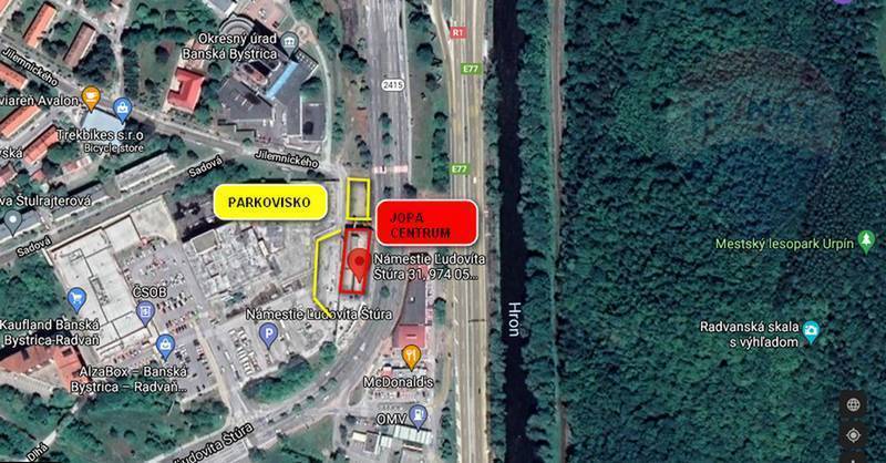 Prenájom komerčného priestoru 461 m2, Banská Bystrica -