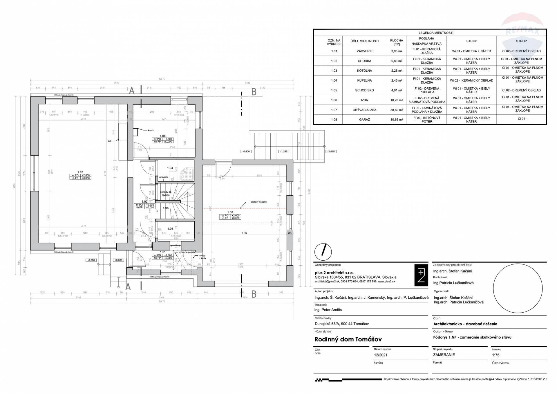 Predaj domu 289 m2, Tomášov  -  RODINNÝ DOM PRI MALOM DUNAJI 20 MINÚT OD BA - TOMÁŠOV
