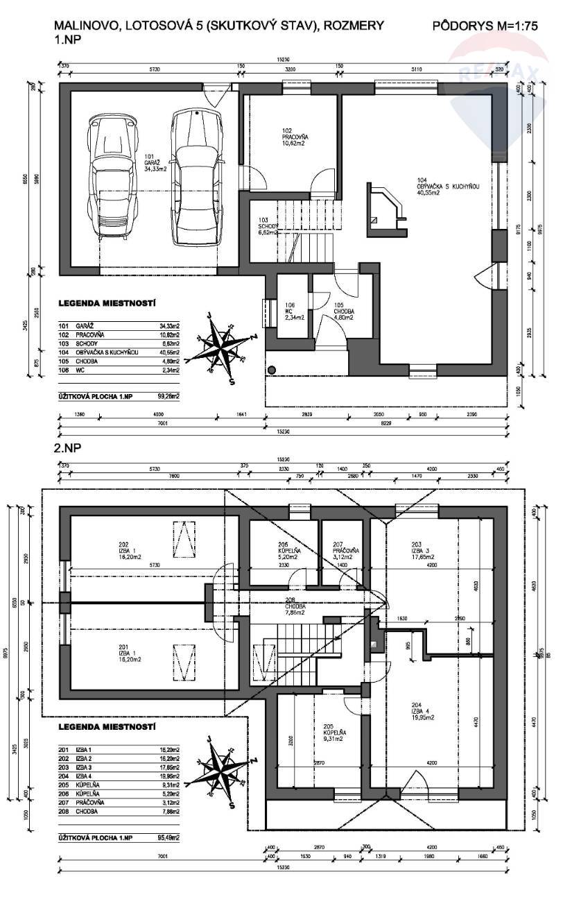 Predaj domu 195 m2, Malinovo  -  6-izbový rodinný dom s dvojgarážou v Malinove