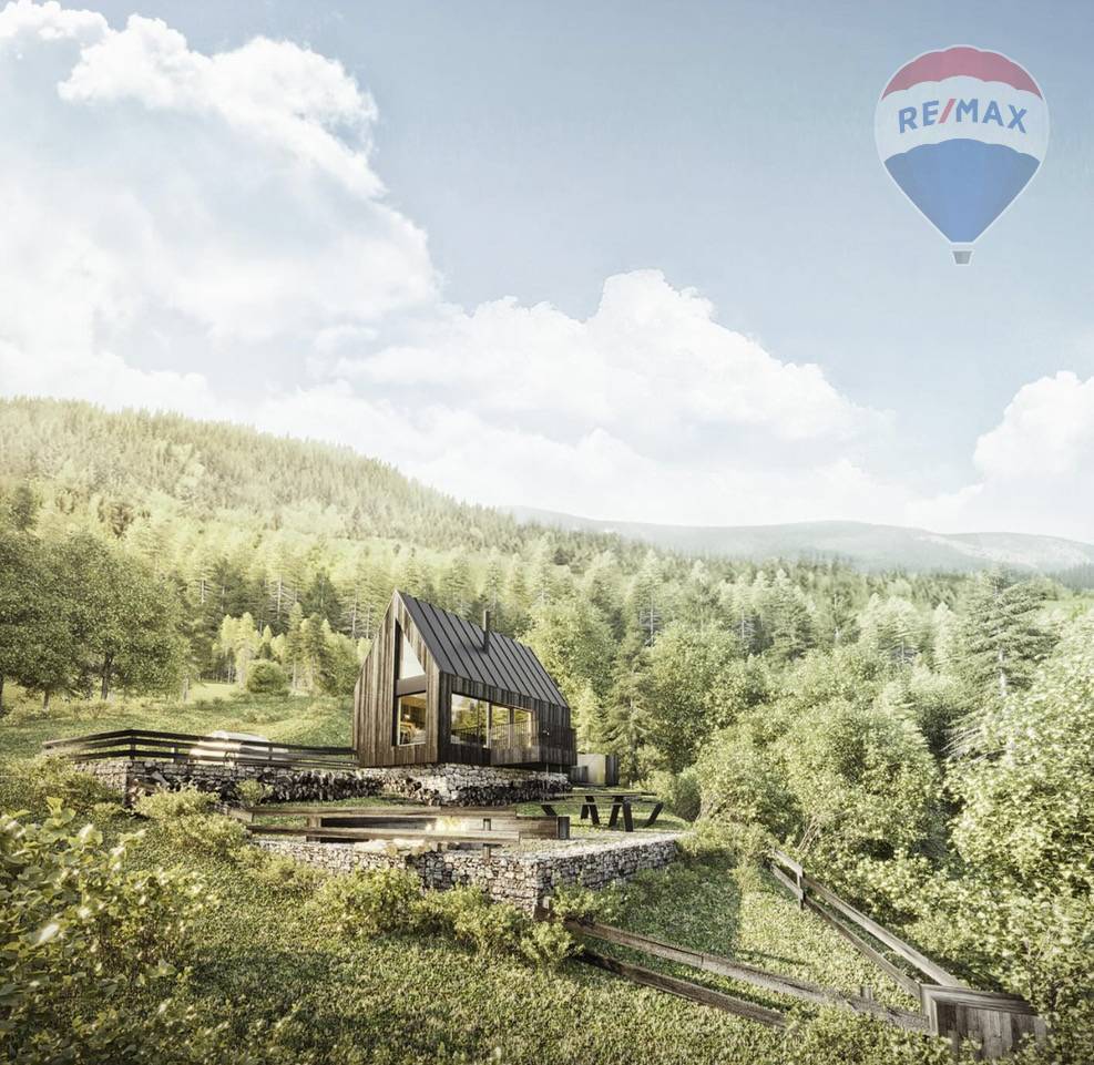 Pozemok s projektom rekreačnej chaty – Malé Borové, okres Liptovský Mikuláš