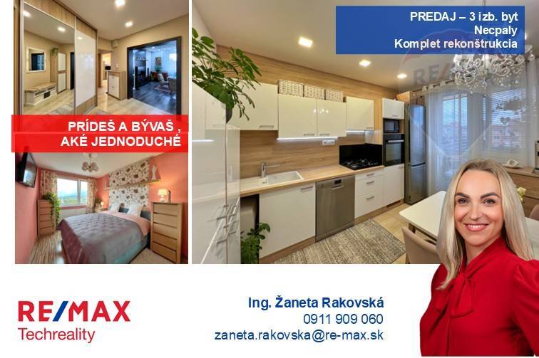 PREDAJ útulný 3- izb. byt Urbárska Prievidza