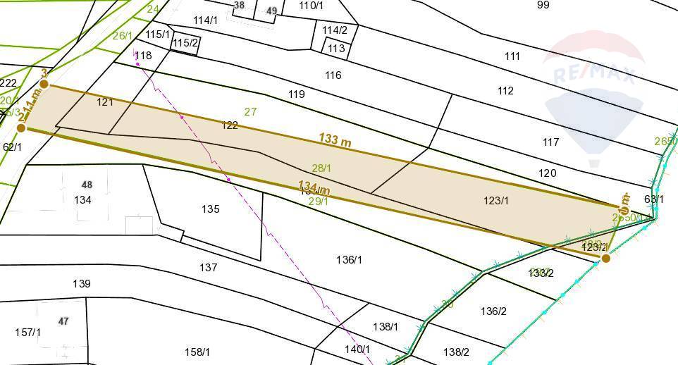 Predaj pozemku Kocurany okres Prievidza 