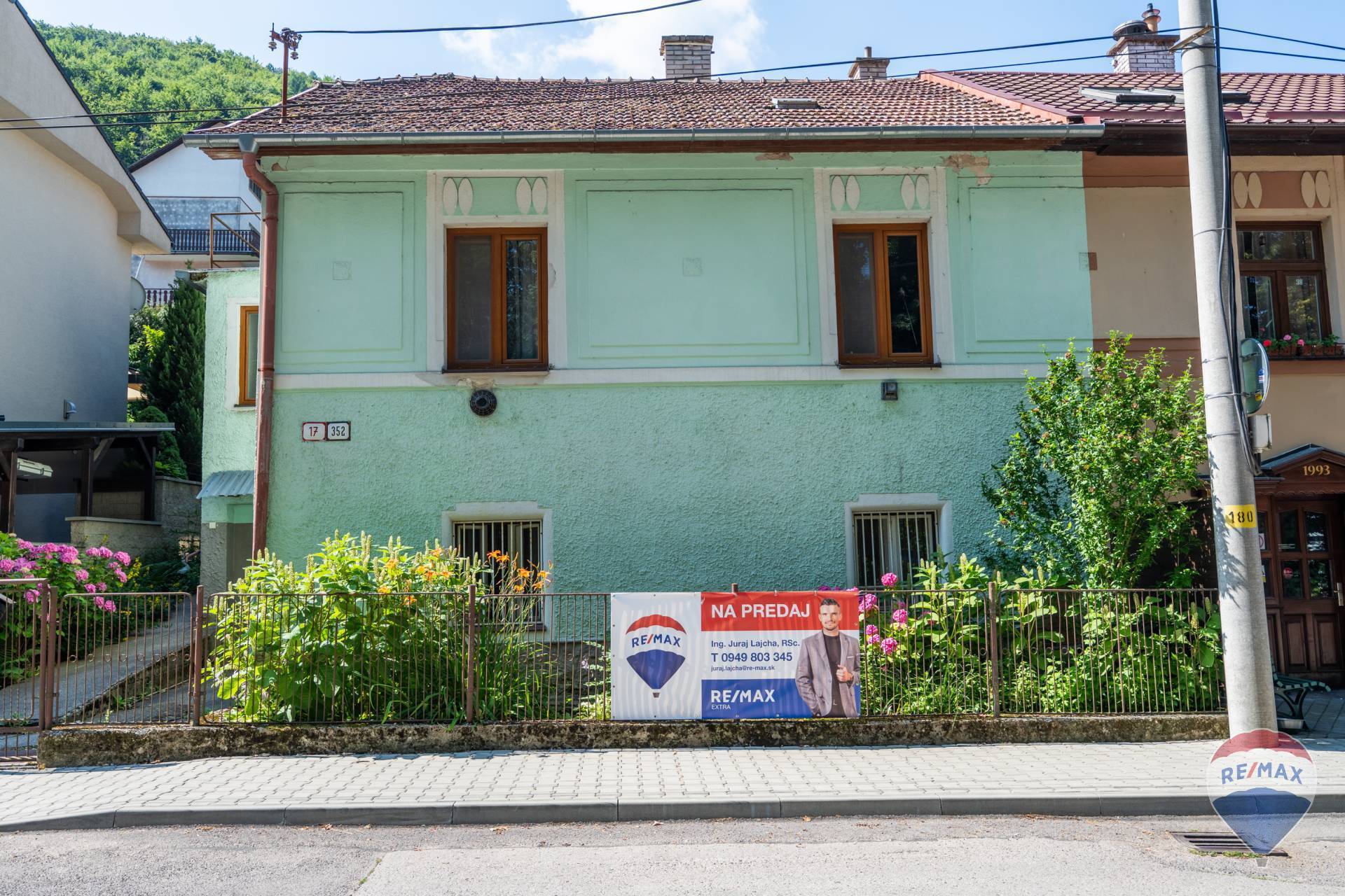 na predaj rodinný dom Trenčianske Teplice centrum pozemok 380m2