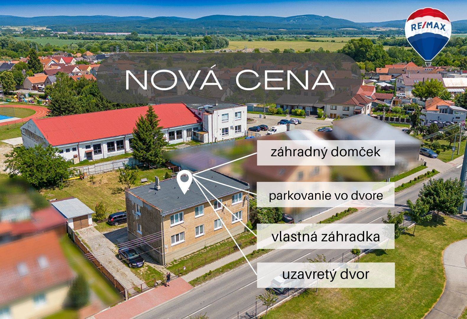 Na predaj 2-izbový byt s vlastnou záhradkou v obci Zohor