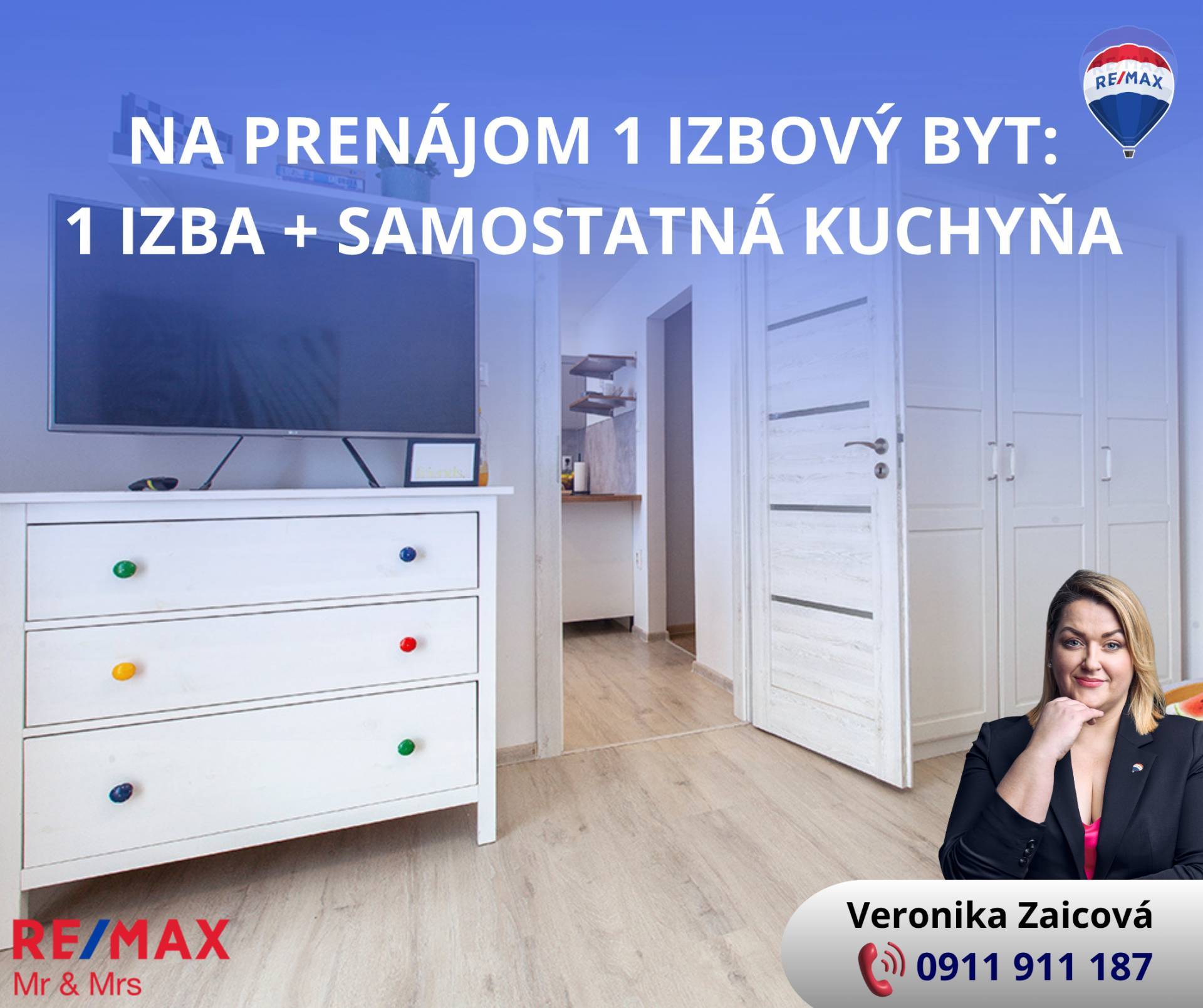 NA PRENÁJOM: Útulný 1-izbový byt na prenájom v Malackách – centrum 