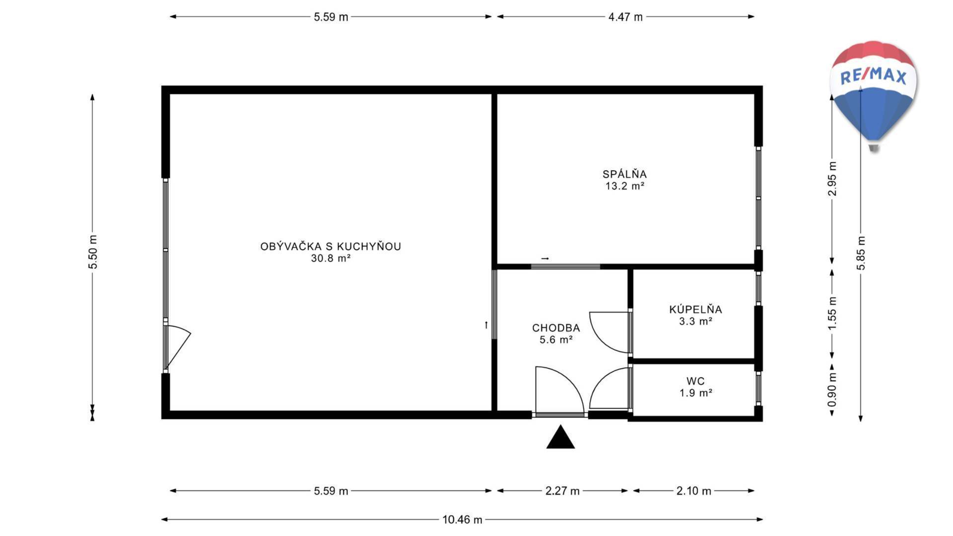 Prenájom bytu (2 izbový) 60 m2, Bratislava - Jarovce  -