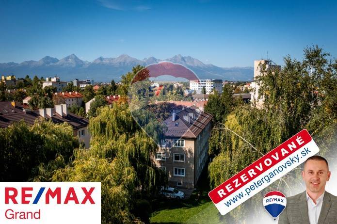 **REZERVÁCIA** PREDAJ, 2-izbový tehlový byt, Poprad,Ul. Okružná,