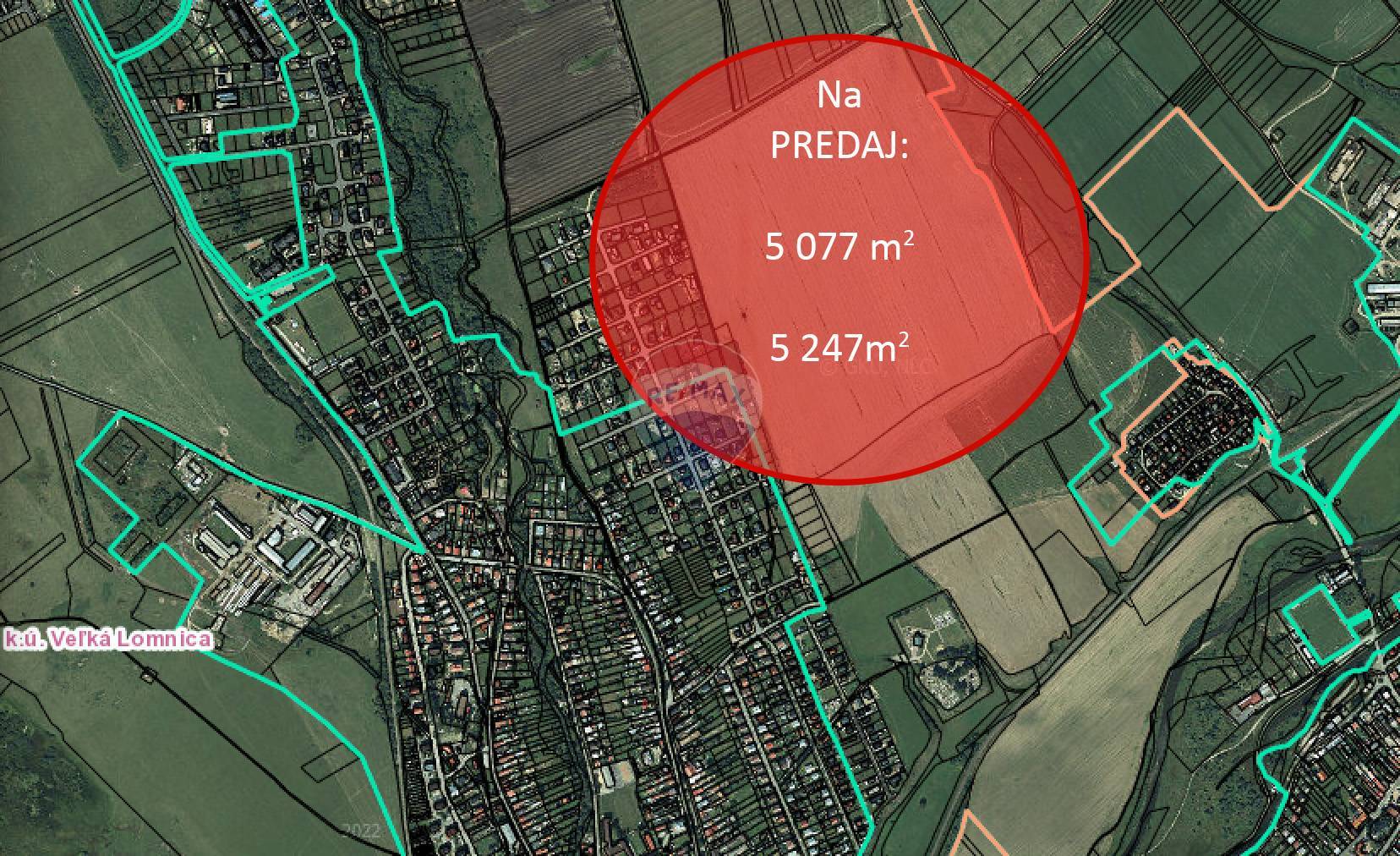 Investičná príležitosť - Orná pôda - k.ú.Veľká Lomnica