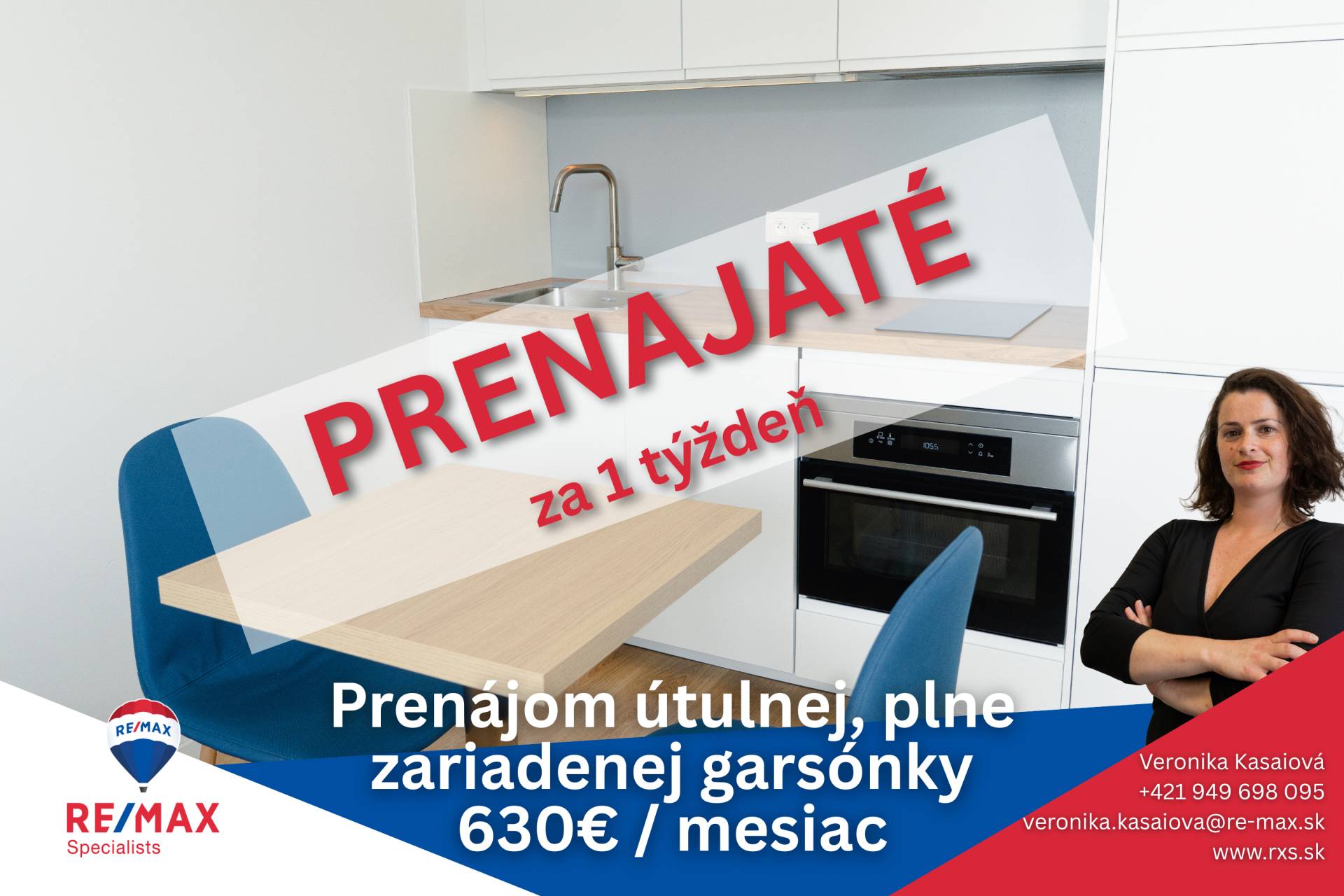 Prenájom útulnej, plne zariadenej garsónky v novostavbe v Bratislave